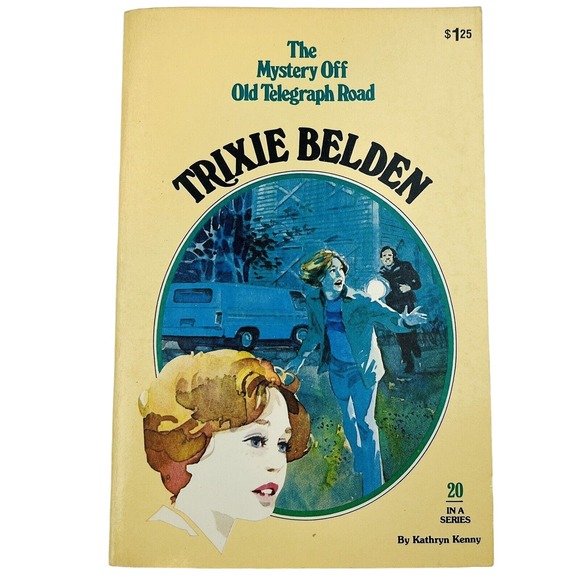 Trixie Belden #20 The Mystery Off Old Telegraph Road Paperback 1978 Oval Kenny - Picture 1 of 3